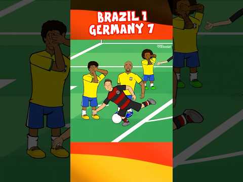 Brazil 1-7 Germany🤯 #football #workdcup #footballshorts #soccer