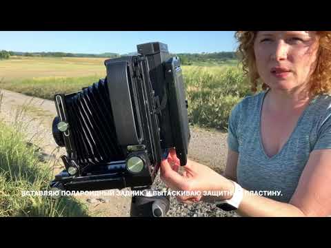 Dos polaroid et Fujifilm FP-100c avec une chambre grand format, le pavot.