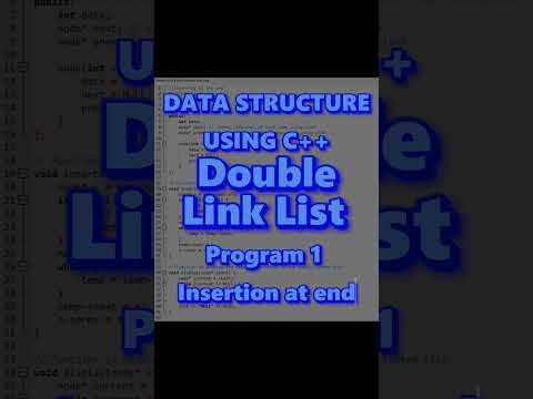 Insertion at end | Double Linked List #double #youtube #youtubeshorts #youtuber #link #linkedlist