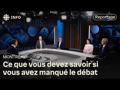 Le débat des candidats à la mairie de Montréal résumé | Élections municipales Québec 2025