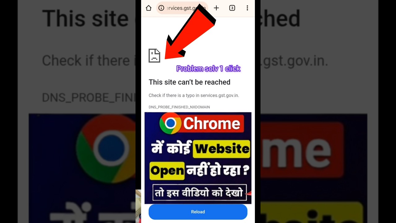 Resolving 'This Site Can't Be Reached' Error in Chrome Browser