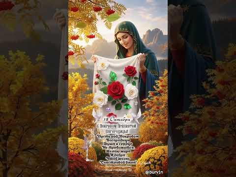 Поздравляю с Покровом Пресвятой Богородицы 14 октября #праздник #божияматерь #покров #церковь #свято