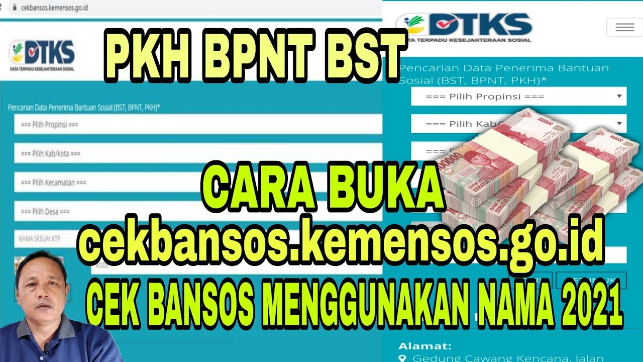 cara login ke cekbansos.kemensos.go.id cek bansos PKH BPNT BST 2021