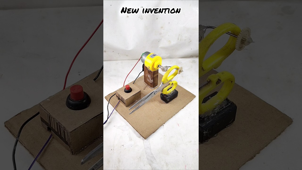 "Paper Cutting Machine with DC Motor – Full Mechanism & Demo!"