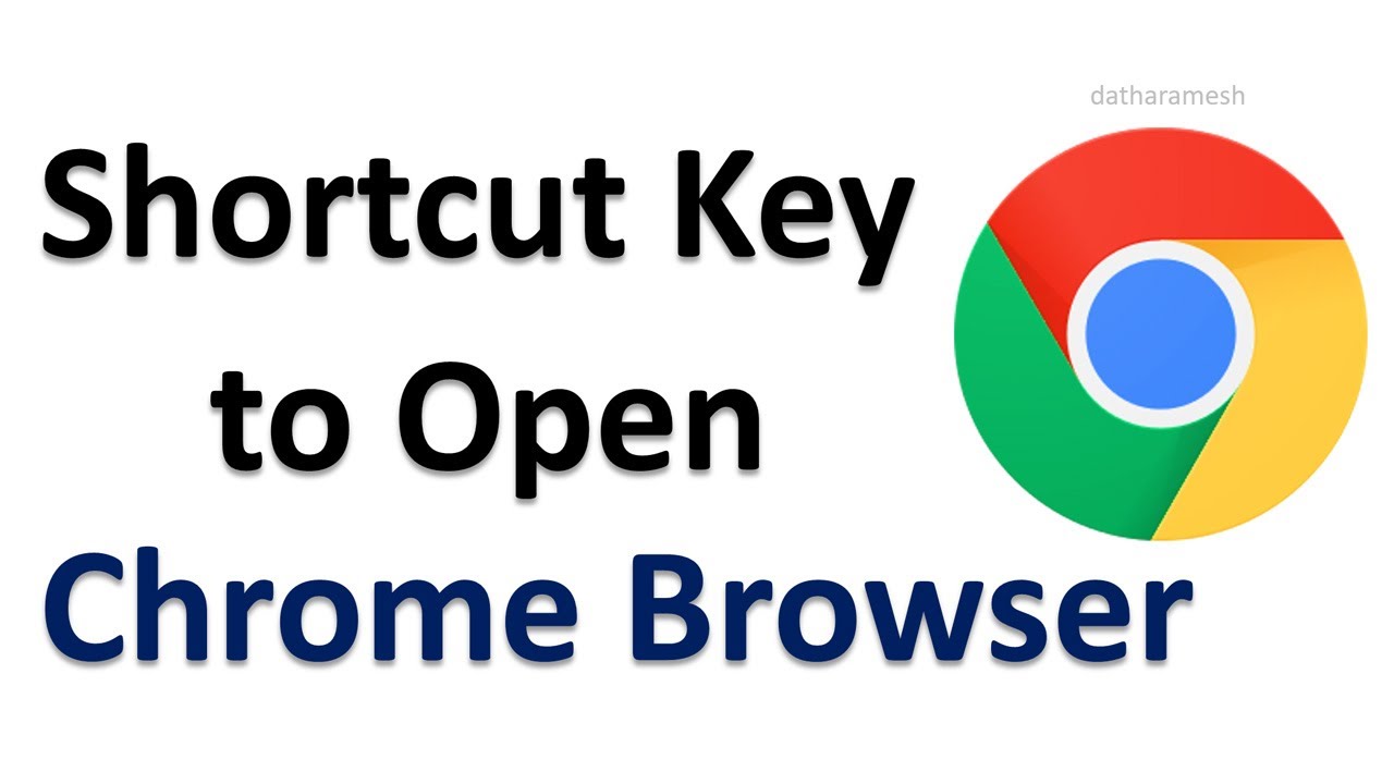 Shortcut Key to Open Chrome Browser 🖥️