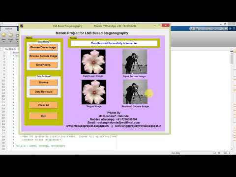 Matlab Code for LSB Based Image Steganography For Hiding Image in Image