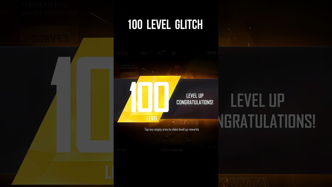 100 Free Fire 100 Level Glitch: Fastest Level Up Method