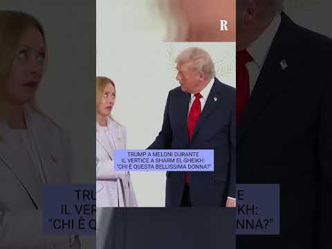 Trump accoglie Meloni al vertice per la pace: "Bellissima donna"