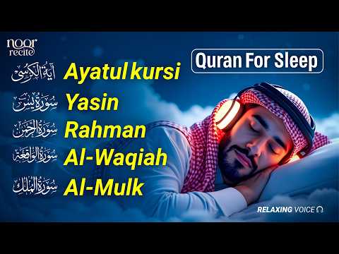 Beautiful Quran Before Sleep | Al-Fatiha,Ayatul Kursi,Surah Ar-Rahman, Al-Mulk, Yasin - By Alaa Aqel