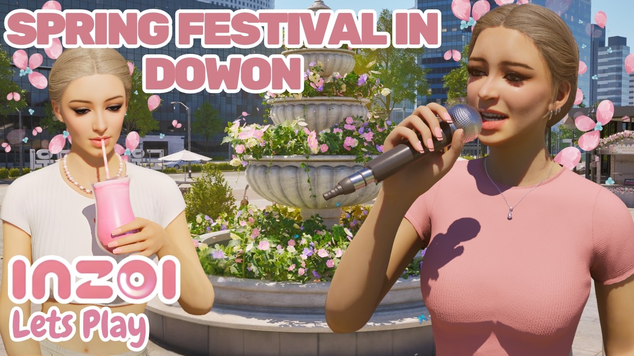 inZOI Gameplay: Spring Festival Is Beautiful With Delicious Food, First day at work, Cinema Later😍