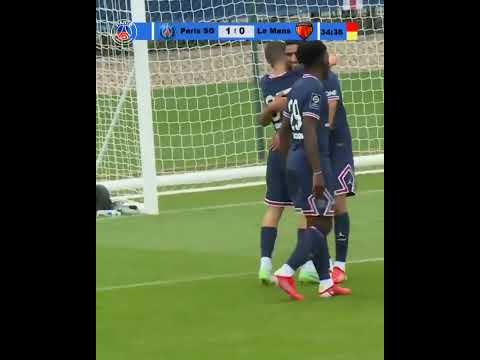 هدف الموهبة التونسية إسماعيل الغربي مع باريس سان جيرمان أسيست أشرف حكيمي | ismail garbi goal