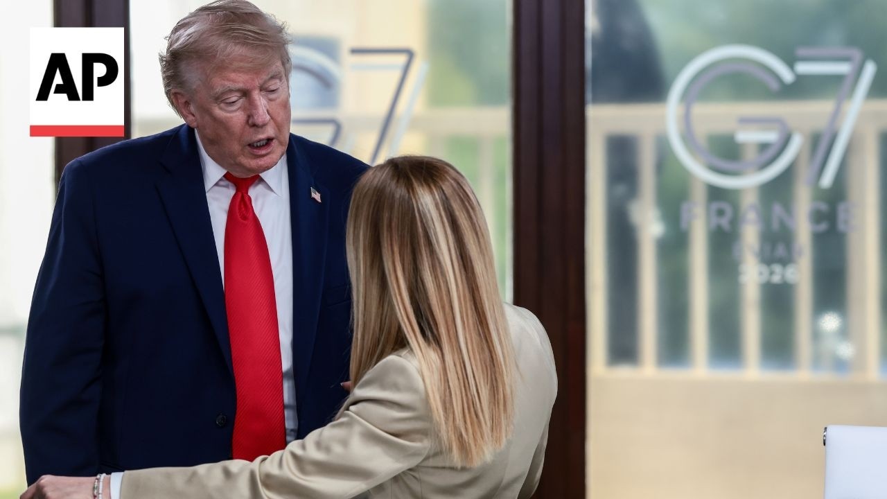 Giorgia Meloni responds to Trump's claim that she 'begged' him for a photo at G7