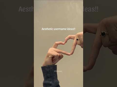 Aesthetic username ideas 💡!!