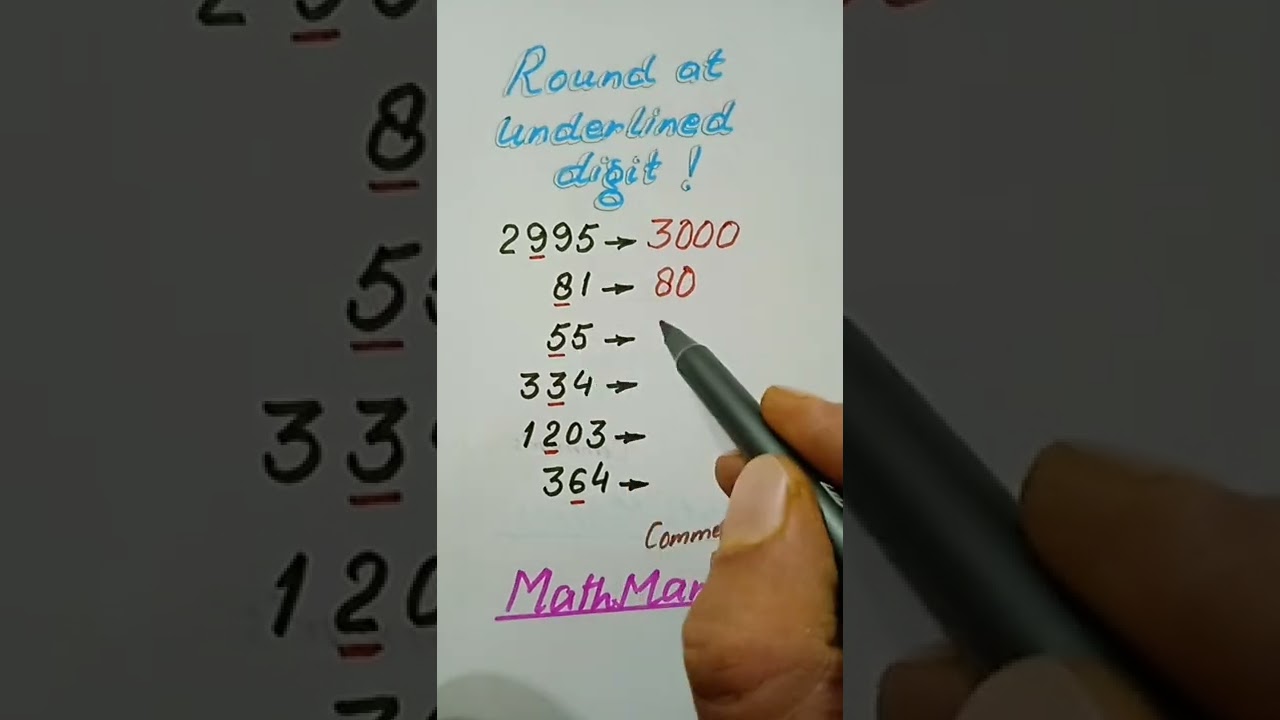 Master Rounding at the Underlined Digit 🔢 | Math Shorts