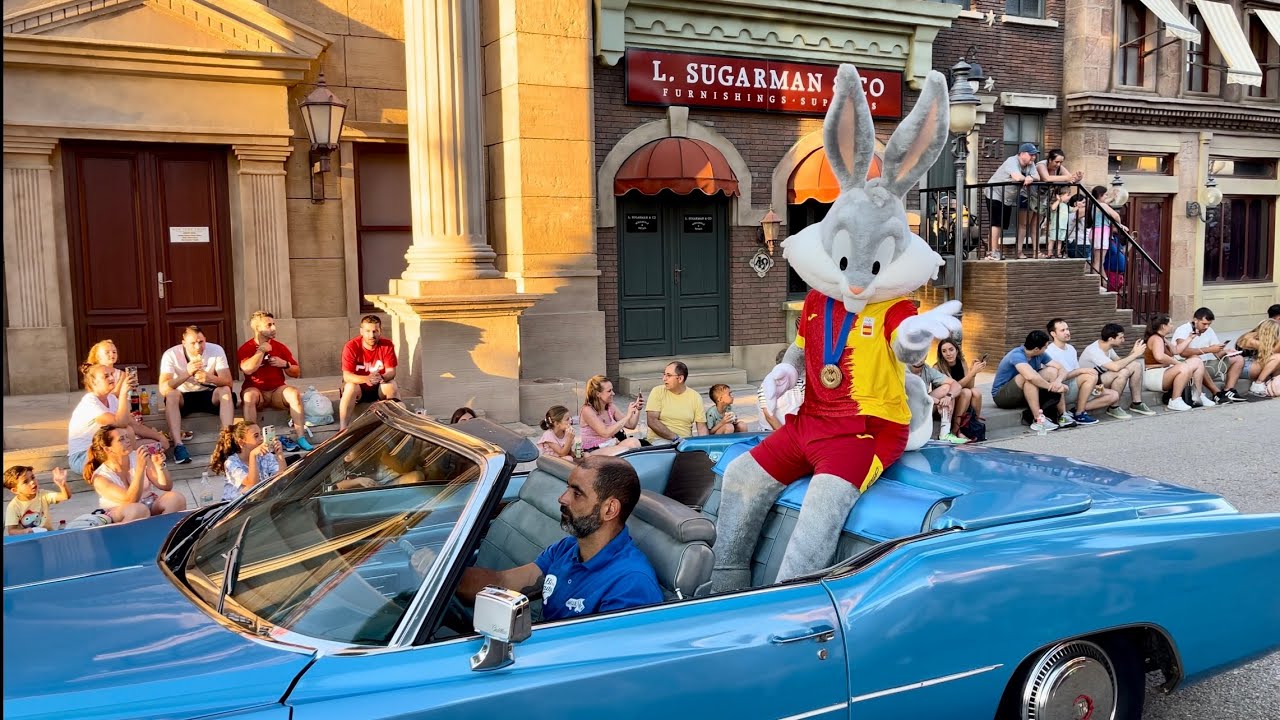 [4K] Parque Warner Madrid 2024 Olimpiadas Parade 🎉