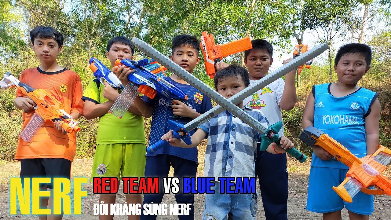 Nerf Gun Trận Chiến Súng Nerf Chia Đội Bắn Súng Nerf Phần 7