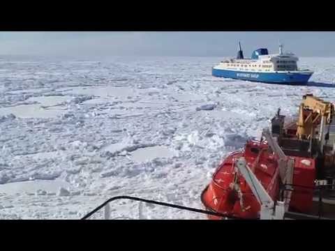 NGCC Henry Larsen Escorts M/V Apollo Through Dense Ice ❄️