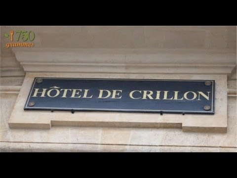 Portrait de Jérôme Chaucesse à l'Hôtel de Crillon - 750g