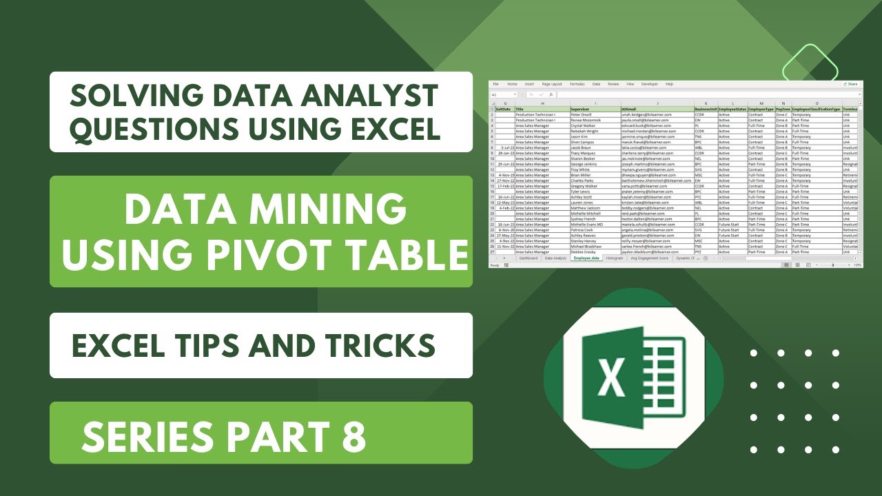 Data Mining with Pivot Tables in Excel 📊