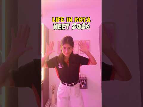 Life in KOTA as a NEET Aspirant 2026🤌📚📝🥹#neet #neetpreparation #studyvlog