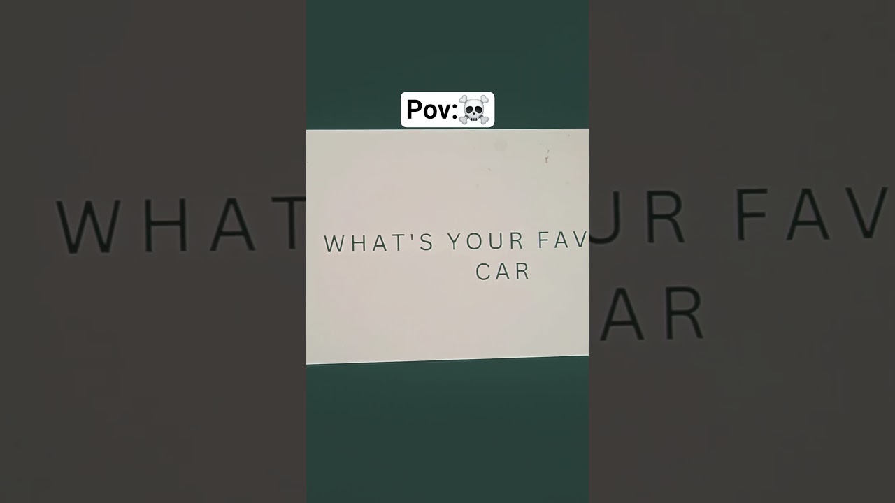 Your Favorite Car? 🚗 #Music #Travel