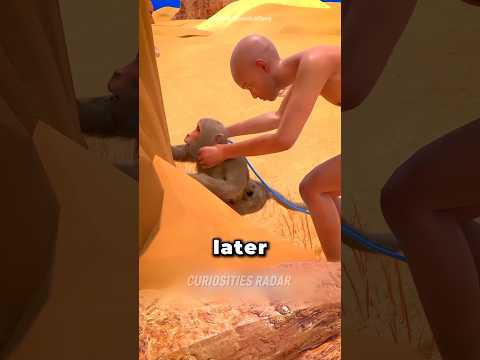 the trick that made the baboon reveal a hidden water source #curiosity #funfacts #facts