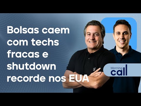 🔴 05/11/25 Bolsas caem com techs fracas e shutdown recorde nos EUA | Morning Call