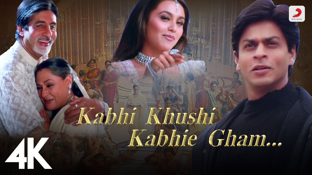 Kabhi Khushi Kabhie Gham Title Track in Stunning 4K 🎶 | Shah Rukh Khan & Lata Mangeshkar
