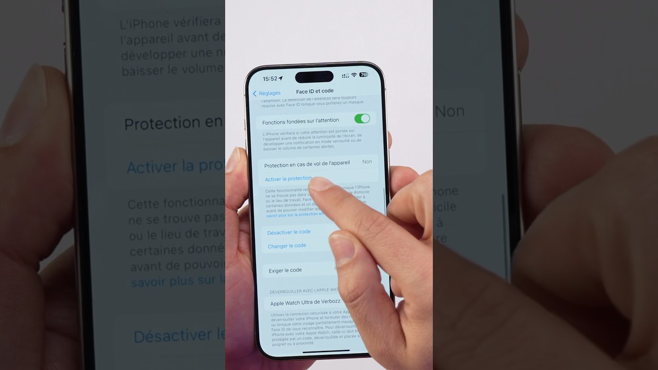 Option cachée pour protéger ton iPhone en cas de vol 🔒