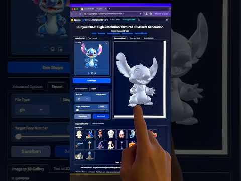 turn any image into a perfect 3D model instantly #3d #3dmodeling #3danimation #ai #aitools #coding