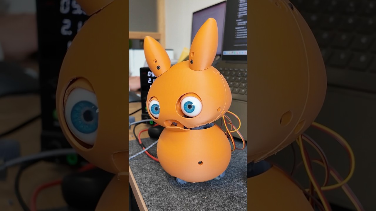 3D printing a virtual pet using herringbone gearsets #3dprinting #animatronics #robot