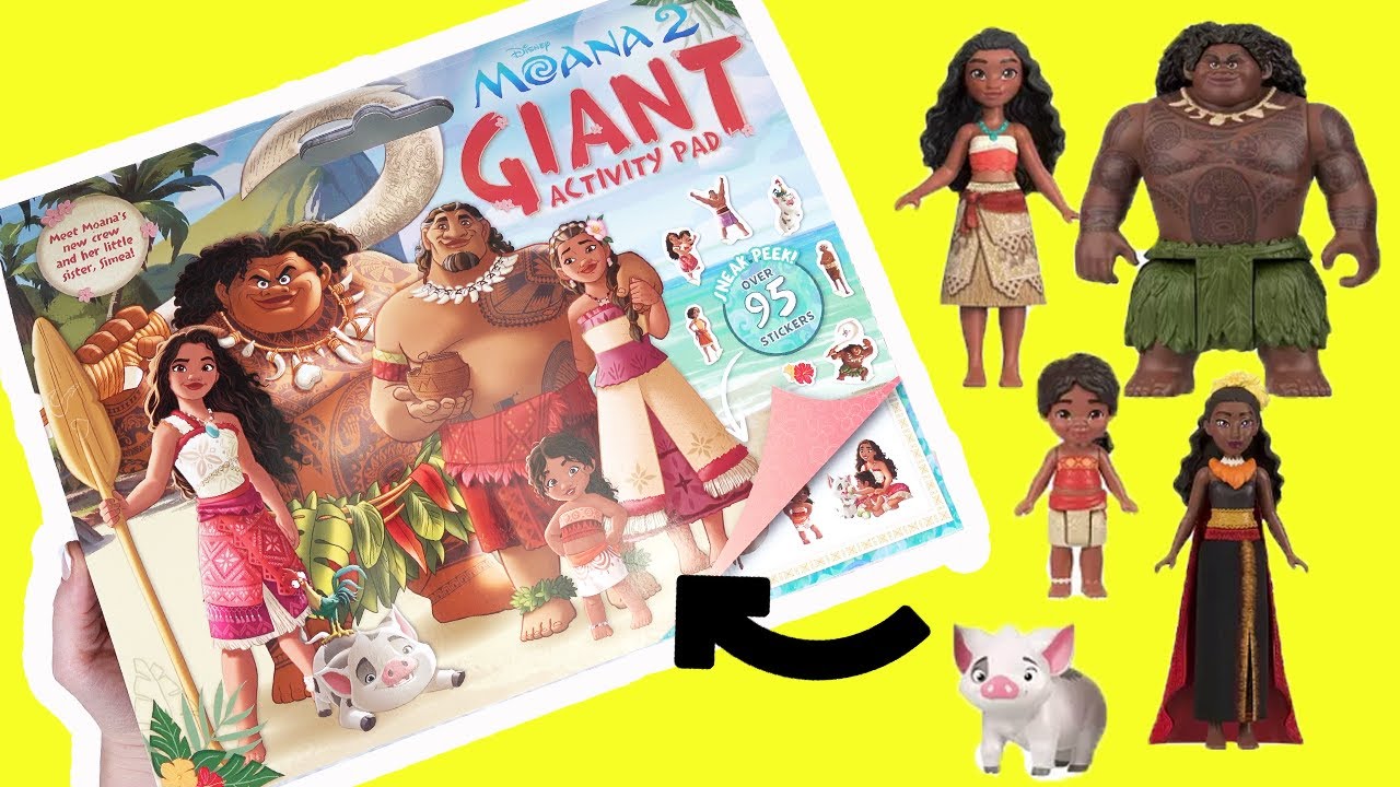 Moana 2 DIY Activity Book with Stickers & Dolls