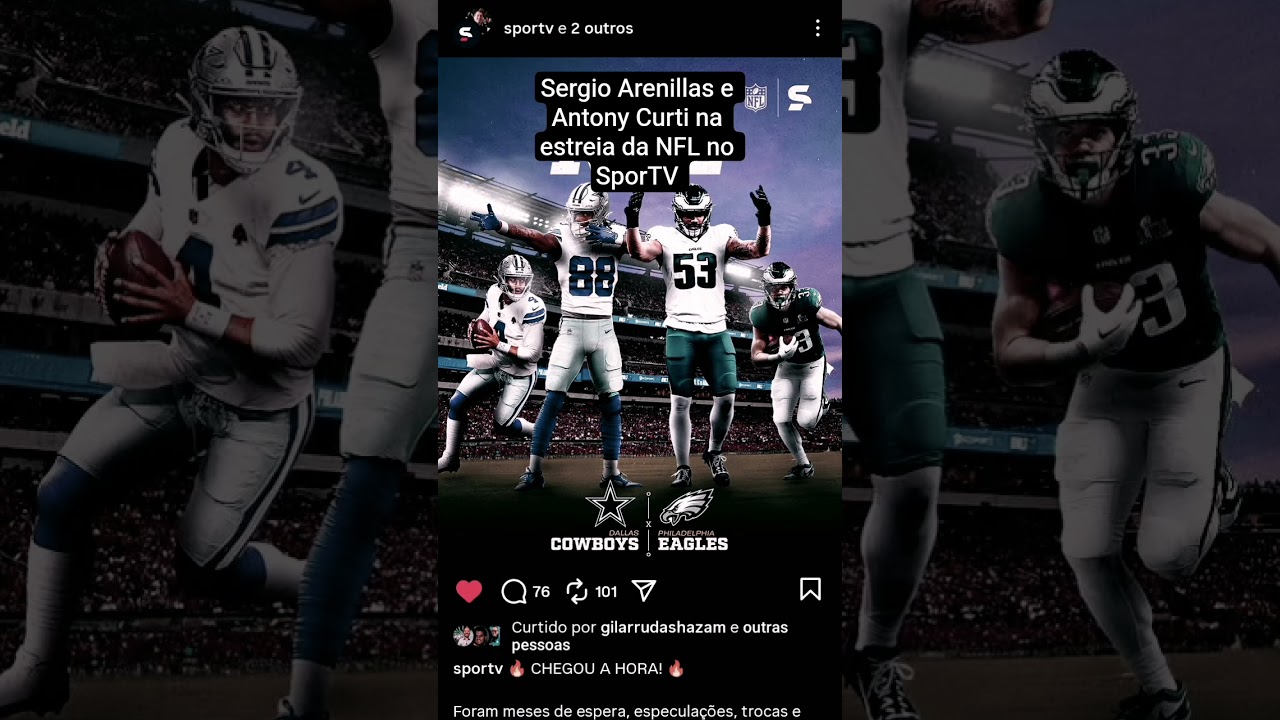 NFL NO SPORTV: Sérgio Arenillas & Antony Curti Apresentam Abertura
