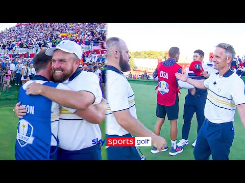 The moment Europe WON the Ryder Cup!