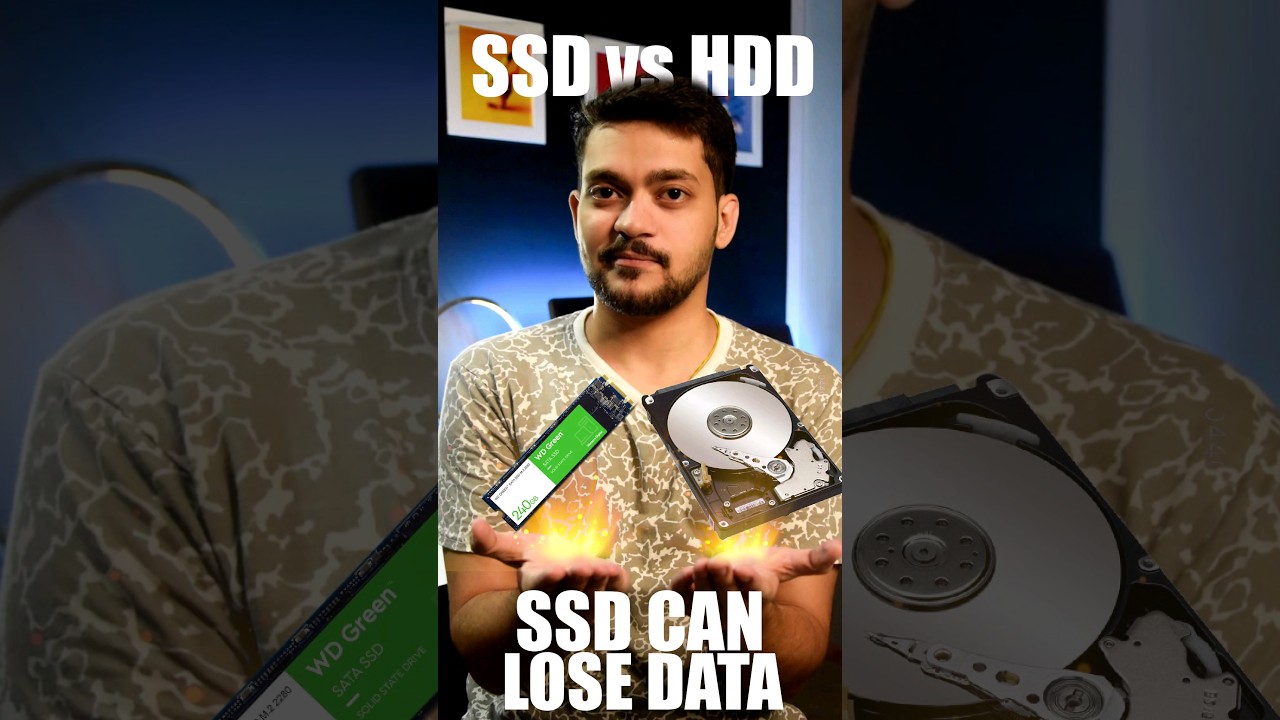 🚨 SSD vs. HDD: Can Your Files Disappear? 😱 #hindi  #shorts #viral #shortsvideo