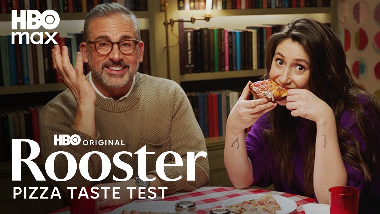 Steve Carell & Charly Clive Taste Pizza 🍕 | Rooster | HBO Max