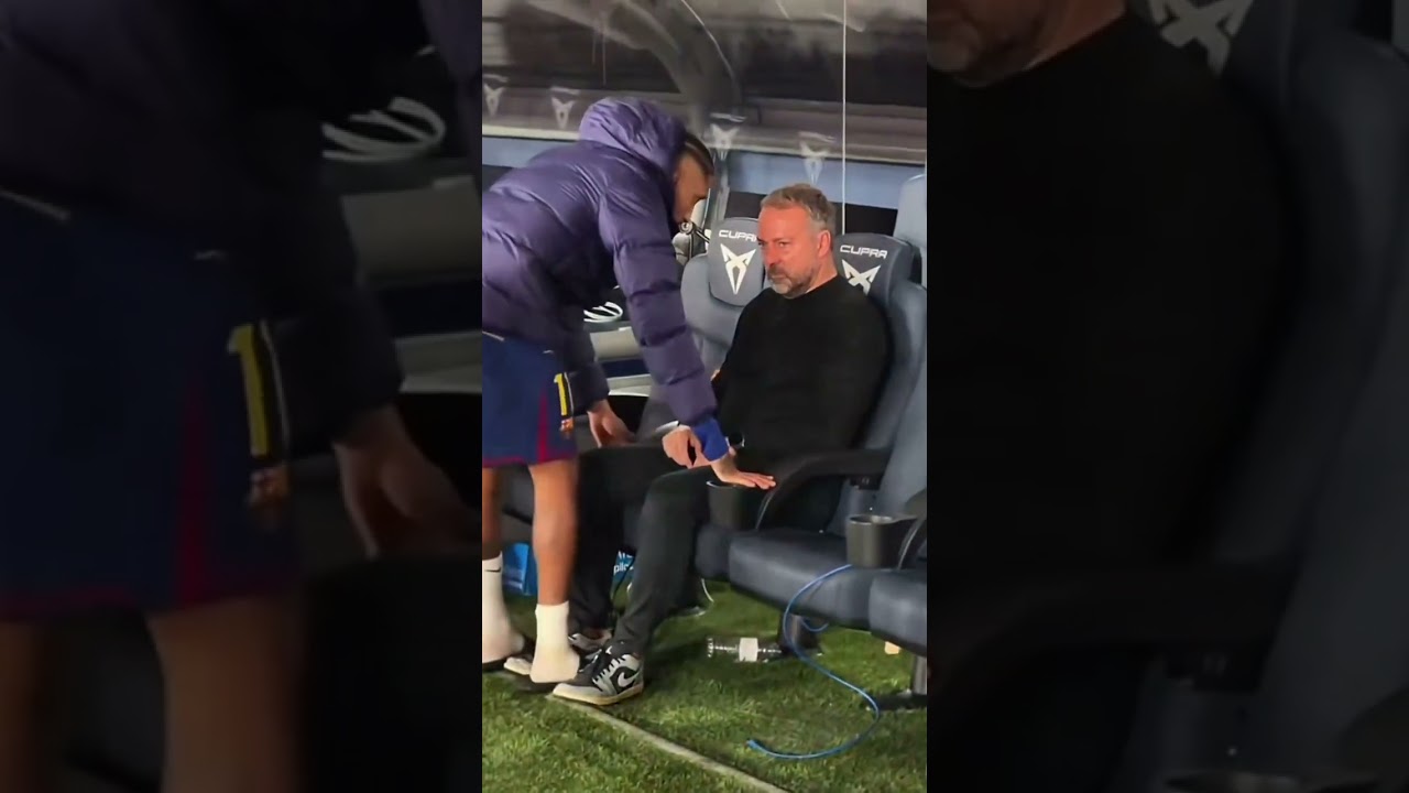 Raphinha & Flick Celebrate Barcelona Win ❤️