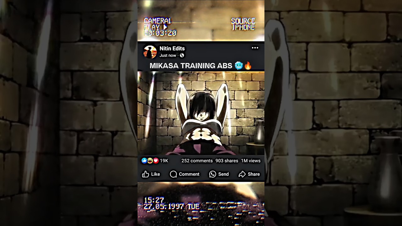 Mikasa Ackerman's Intense Training Routine 💪 | Attack on Titan Shorts