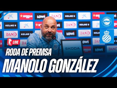 🔴 LIVE | 🎥 Roda de premsa de Manolo González prèvia a l’Alavés 🆚 Espanyol