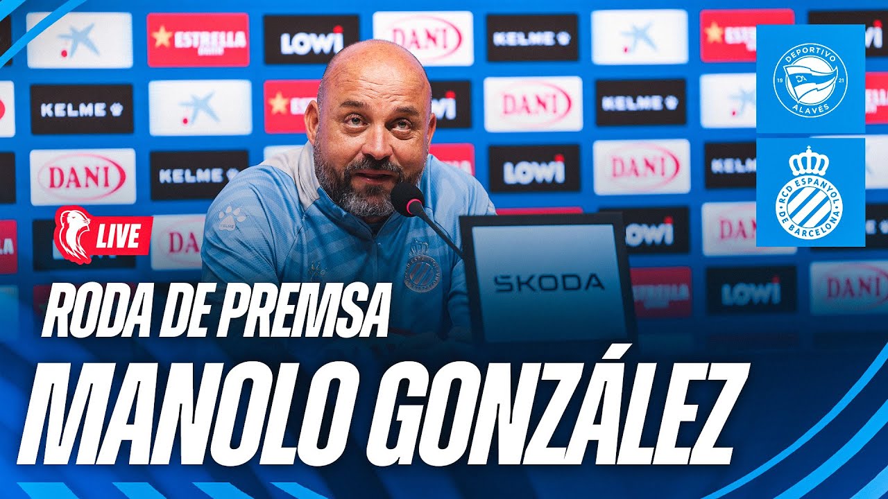 🔴 En Directe: Conferència de Premsa de Manolo González abans del partit Alavés vs Espanyol