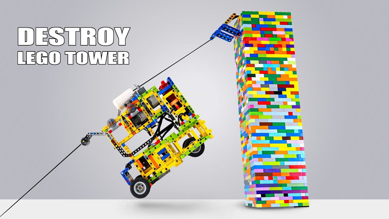 Crash-Tested: Destroying a Lego Tower!
