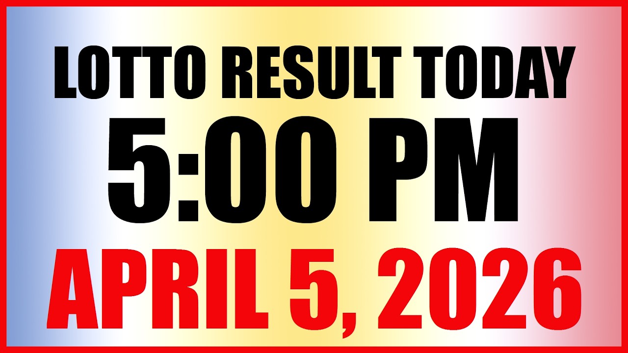 Lotto Result Today 5pm Draw April 5, 2026 Swertres EZ2 PCSO