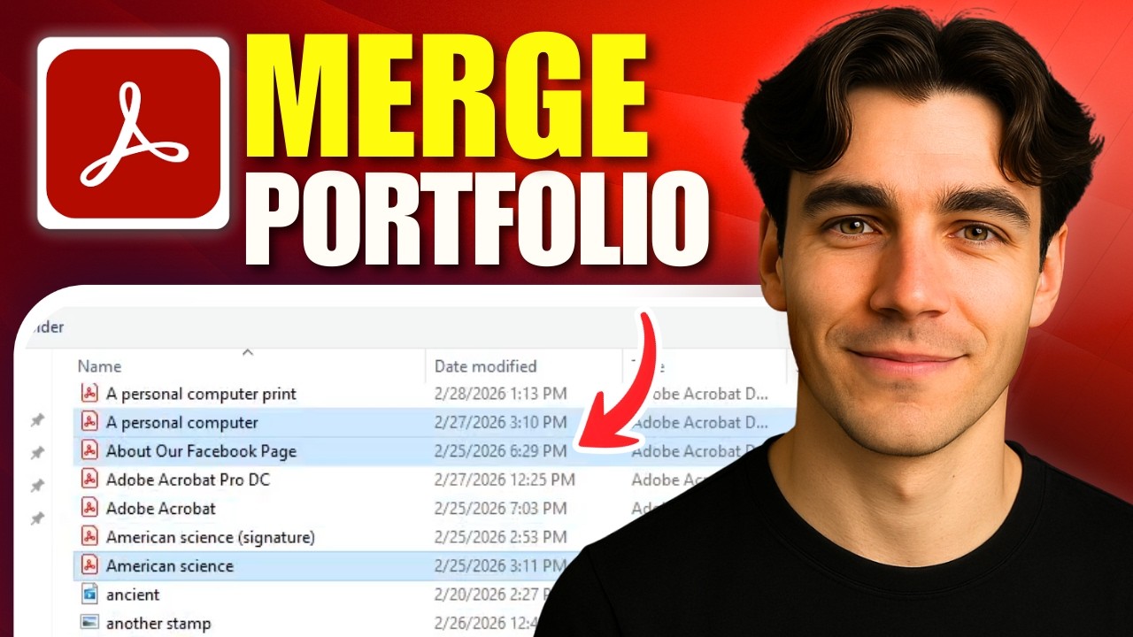 How To Make PDF Portfolio Into One Document In Adobe Acrobat Pro DC (Tutorial 2026)