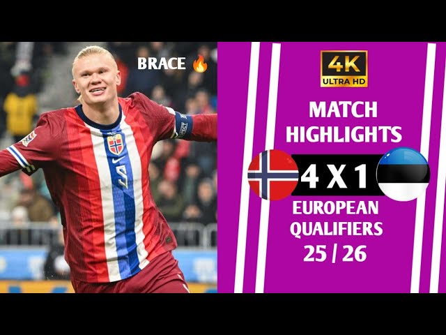 Norway vs Estonia: Erling Haaland’s Stunning Brace in UEFA Qualifiers ⚽