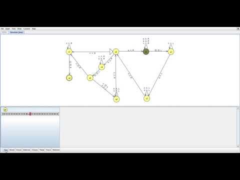 How to Simulate the Turing Machine for L = { ai bj ai  : i ≠ j }
 Reject String in JFlap?