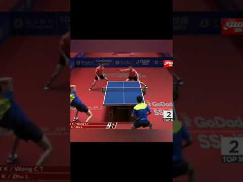 table tennis - doubles match finale point #amazing