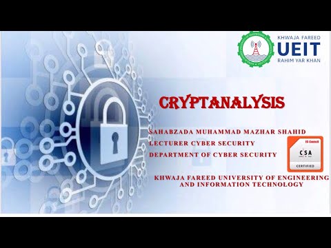 Diffie-Hellman Key exchange Algorithm | Lecture | Cryptanalysis | Cryptography