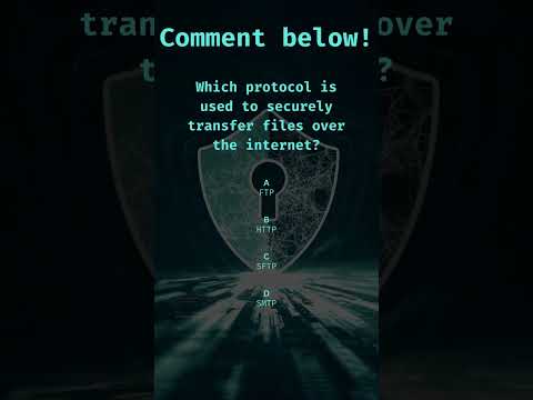Which protocol is used to securely transfer files over the internet?