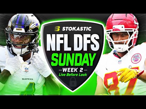 NFL DFS Live Before Lock | Week 2 NFL DFS Picks for DraftKings & FanDuel