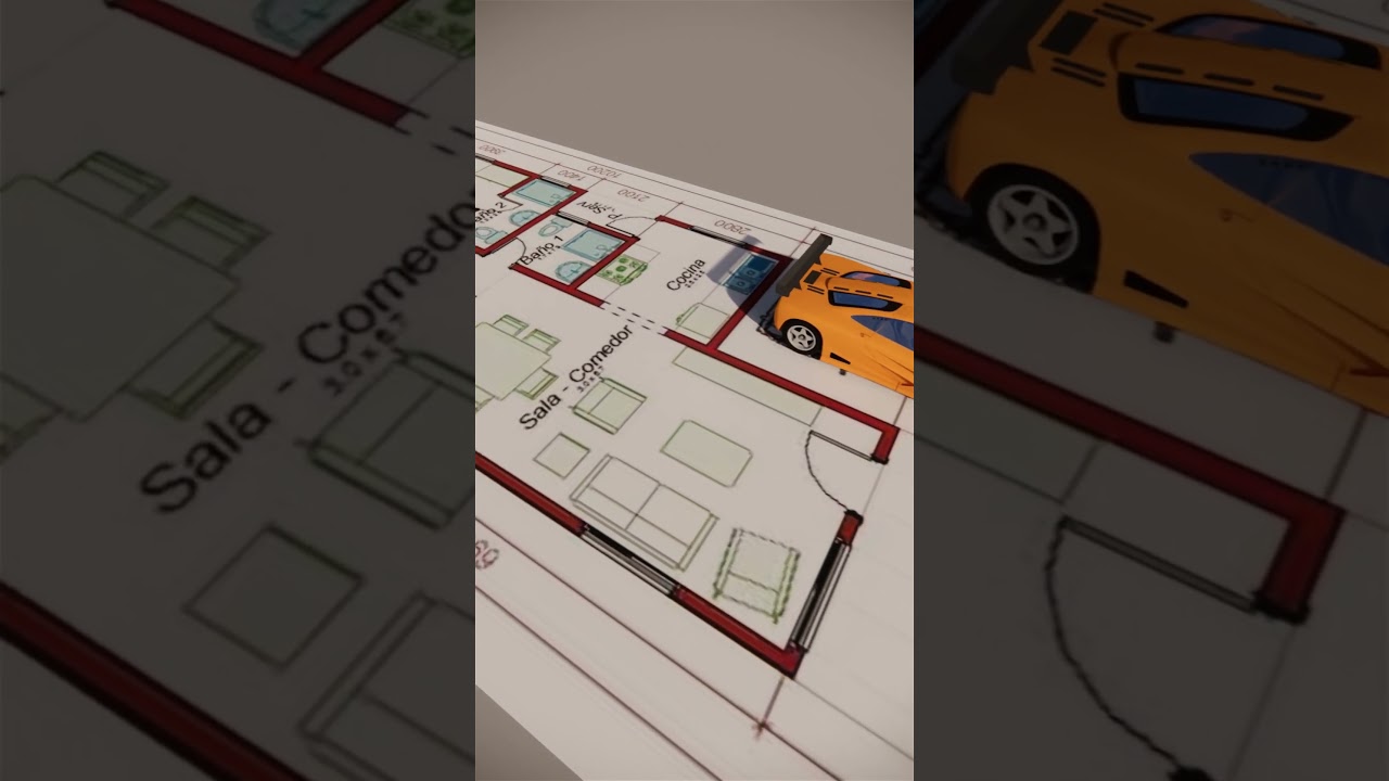 Casa de 6 x 15 metros modelo 2  #diseño #casa #planosdearquitectura